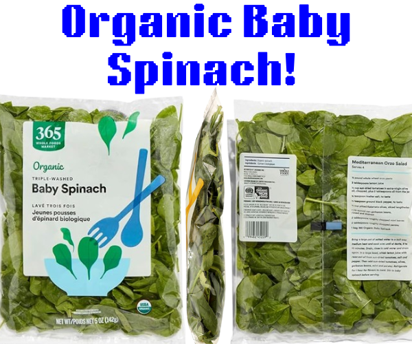 Organic Baby Spinach!